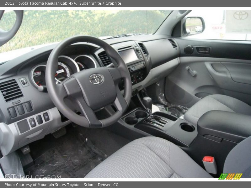 Super White / Graphite 2013 Toyota Tacoma Regular Cab 4x4