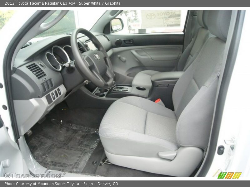 Super White / Graphite 2013 Toyota Tacoma Regular Cab 4x4