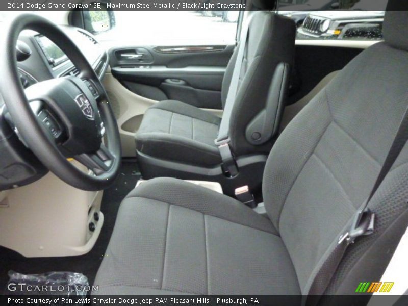 Maximum Steel Metallic / Black/Light Graystone 2014 Dodge Grand Caravan SE
