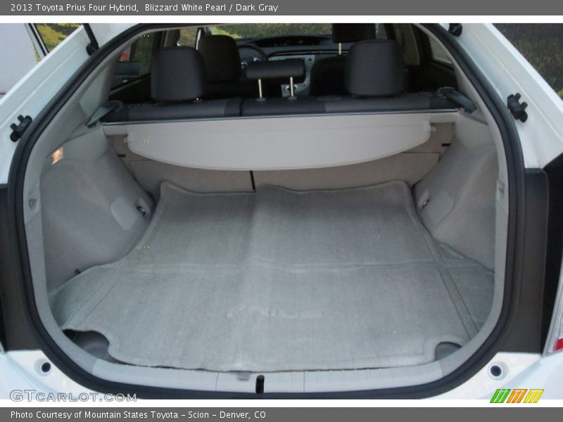 Blizzard White Pearl / Dark Gray 2013 Toyota Prius Four Hybrid
