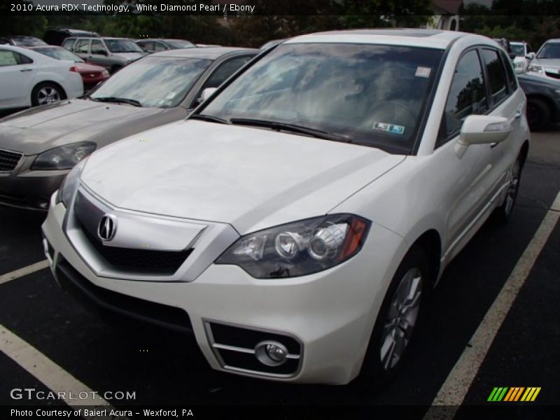 White Diamond Pearl / Ebony 2010 Acura RDX Technology