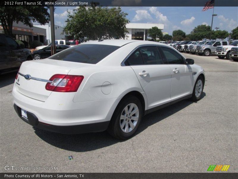 White Suede / Light Stone 2012 Ford Taurus SE