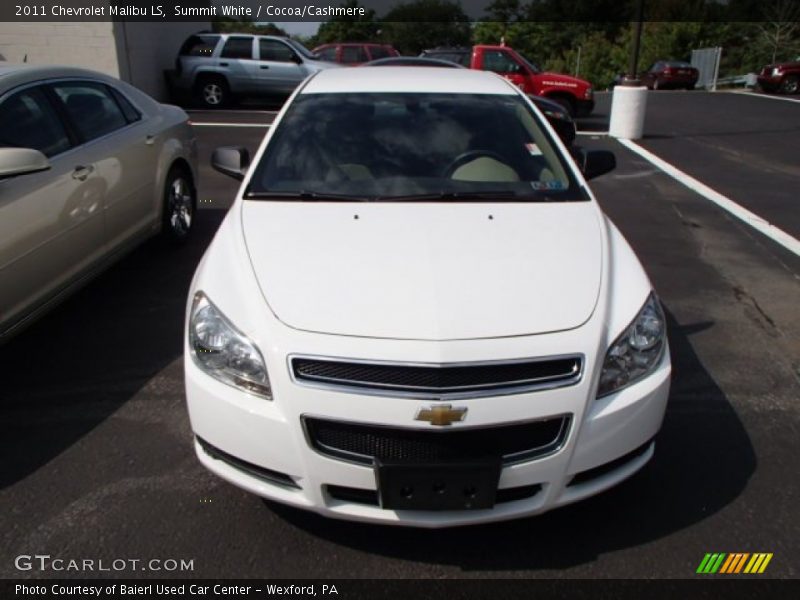 Summit White / Cocoa/Cashmere 2011 Chevrolet Malibu LS