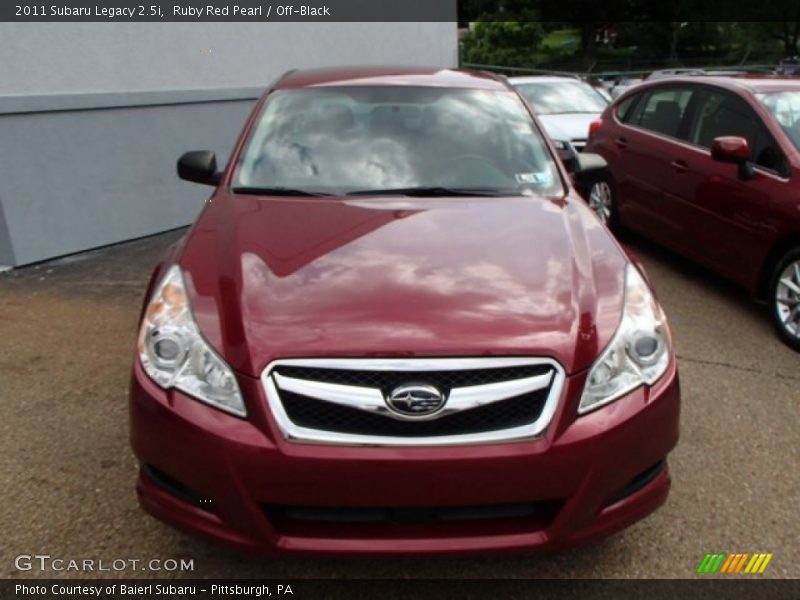 Ruby Red Pearl / Off-Black 2011 Subaru Legacy 2.5i