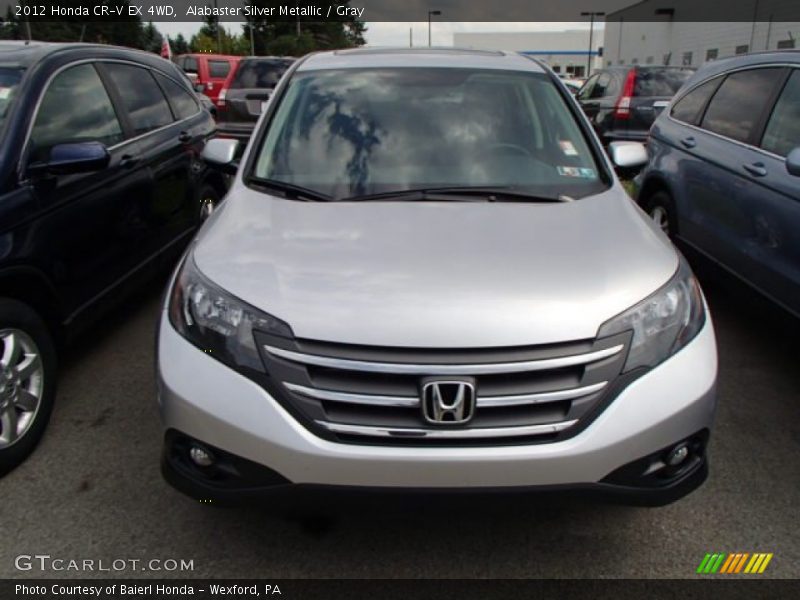 Alabaster Silver Metallic / Gray 2012 Honda CR-V EX 4WD