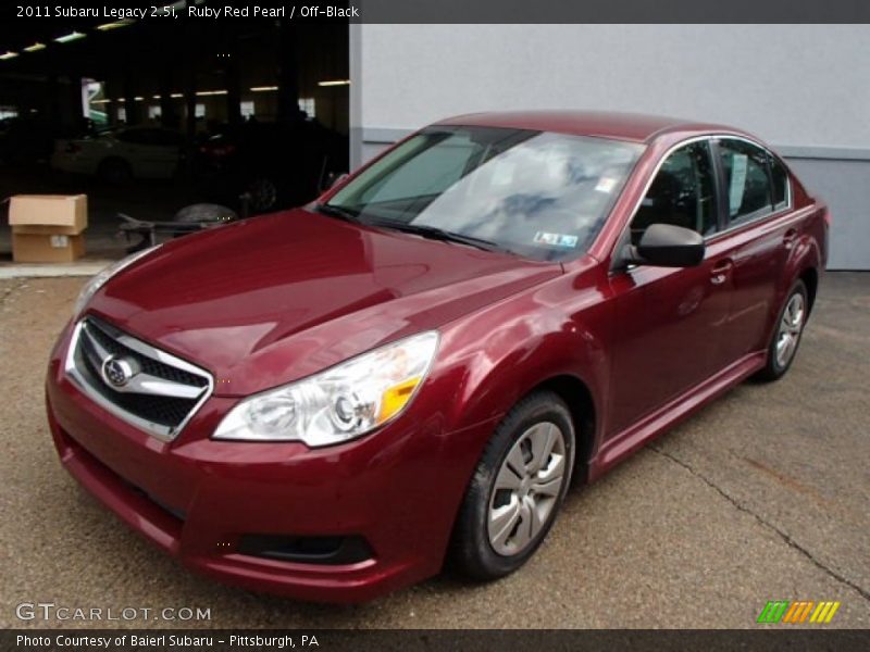 Ruby Red Pearl / Off-Black 2011 Subaru Legacy 2.5i