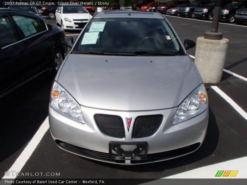 Liquid Silver Metallic / Ebony 2007 Pontiac G6 GT Coupe