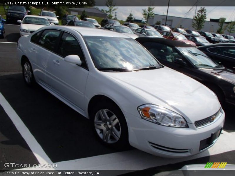 Summit White / Gray 2012 Chevrolet Impala LT