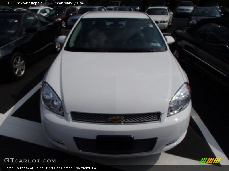 Summit White / Gray 2012 Chevrolet Impala LT
