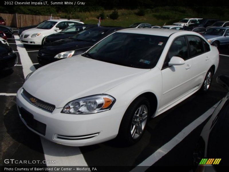 Summit White / Gray 2012 Chevrolet Impala LT