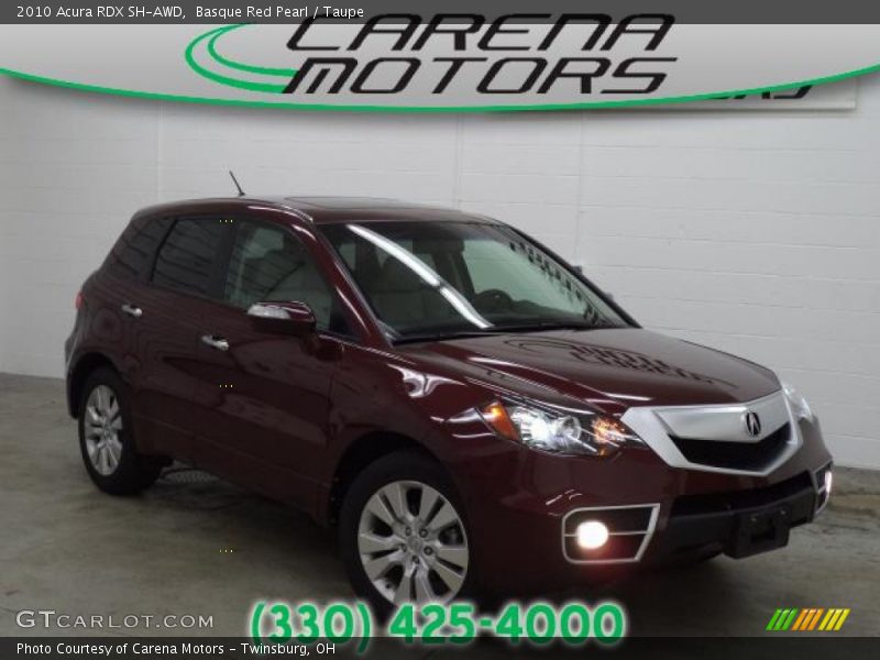 Basque Red Pearl / Taupe 2010 Acura RDX SH-AWD