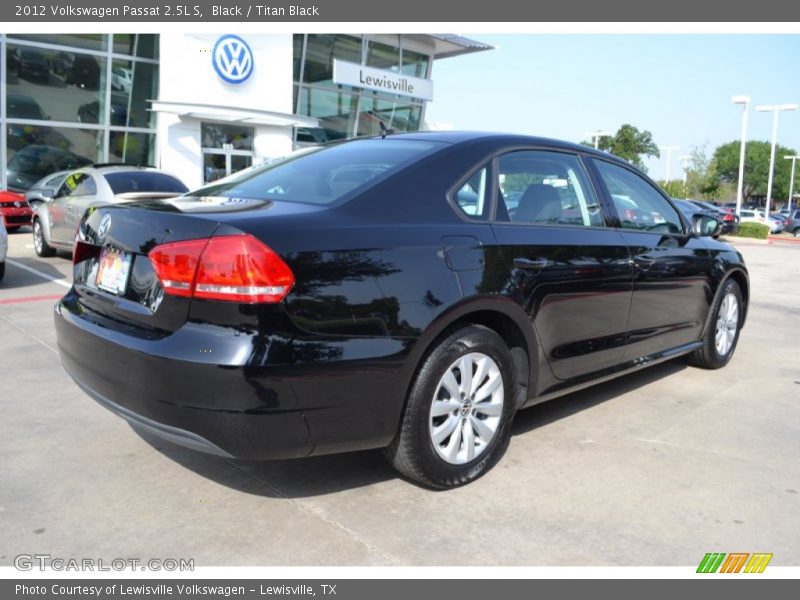 Black / Titan Black 2012 Volkswagen Passat 2.5L S