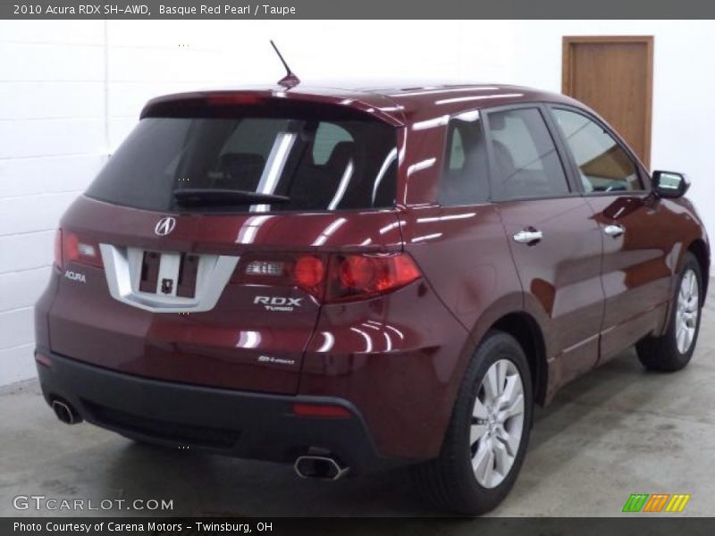 Basque Red Pearl / Taupe 2010 Acura RDX SH-AWD