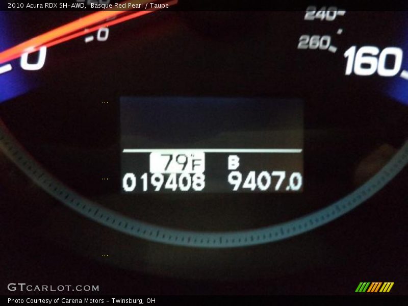 Basque Red Pearl / Taupe 2010 Acura RDX SH-AWD