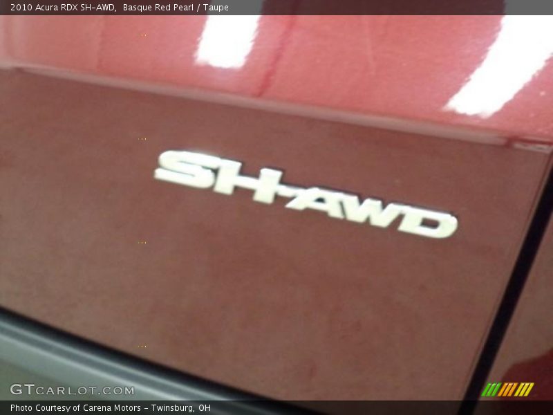 Basque Red Pearl / Taupe 2010 Acura RDX SH-AWD