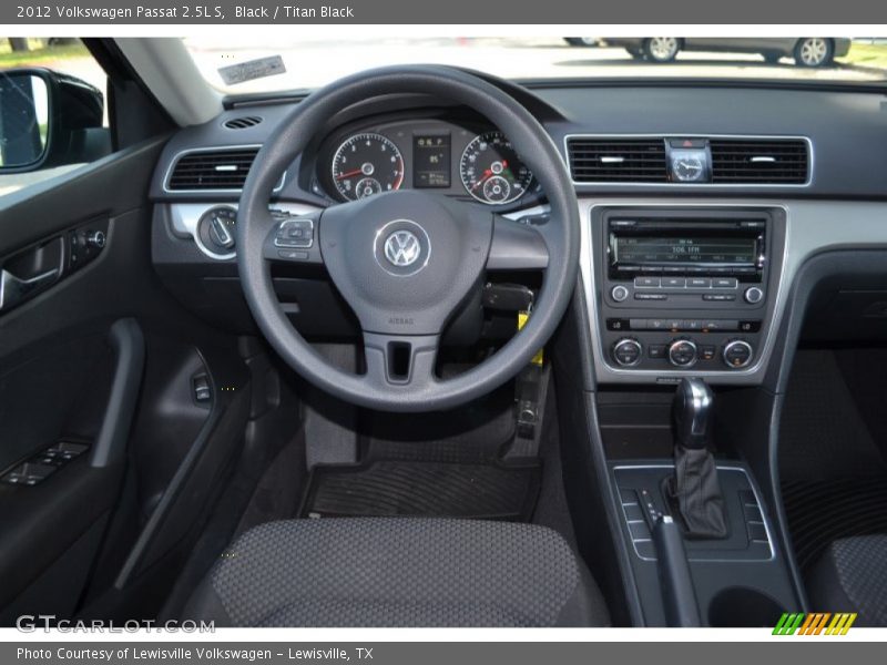 Black / Titan Black 2012 Volkswagen Passat 2.5L S