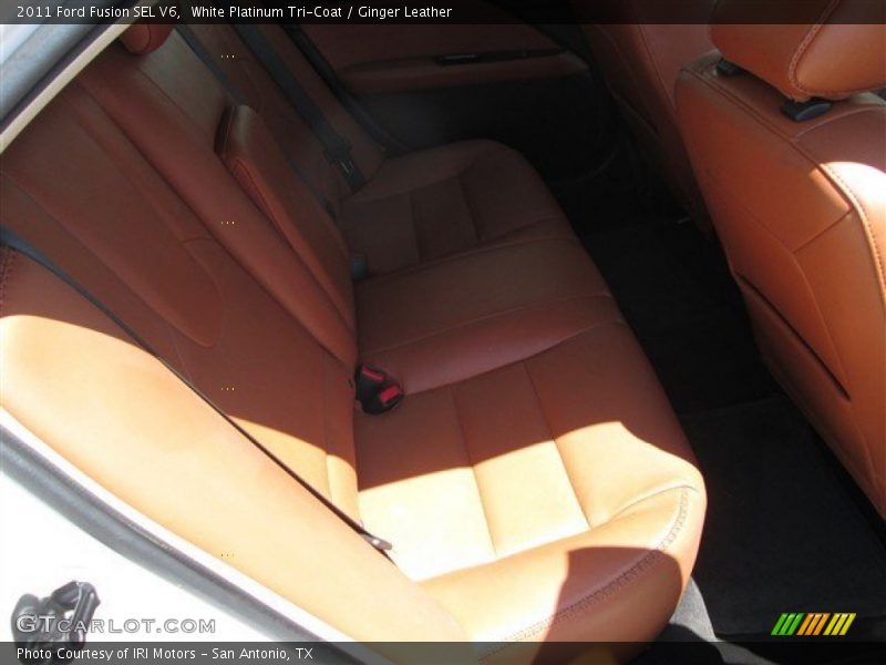 White Platinum Tri-Coat / Ginger Leather 2011 Ford Fusion SEL V6