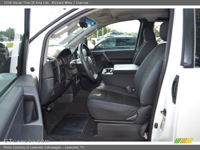 Blizzard White / Charcoal 2008 Nissan Titan SE King Cab
