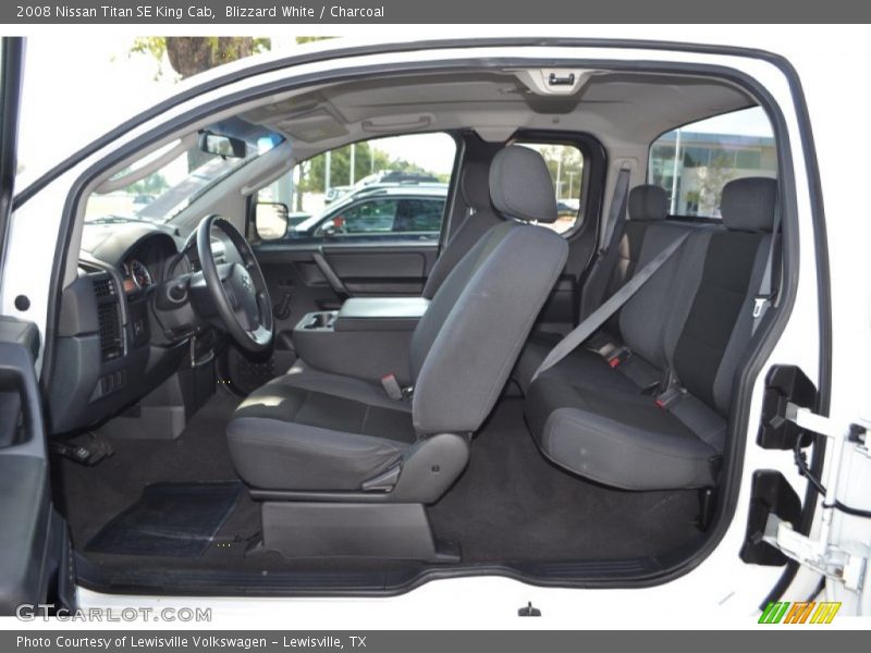 Blizzard White / Charcoal 2008 Nissan Titan SE King Cab