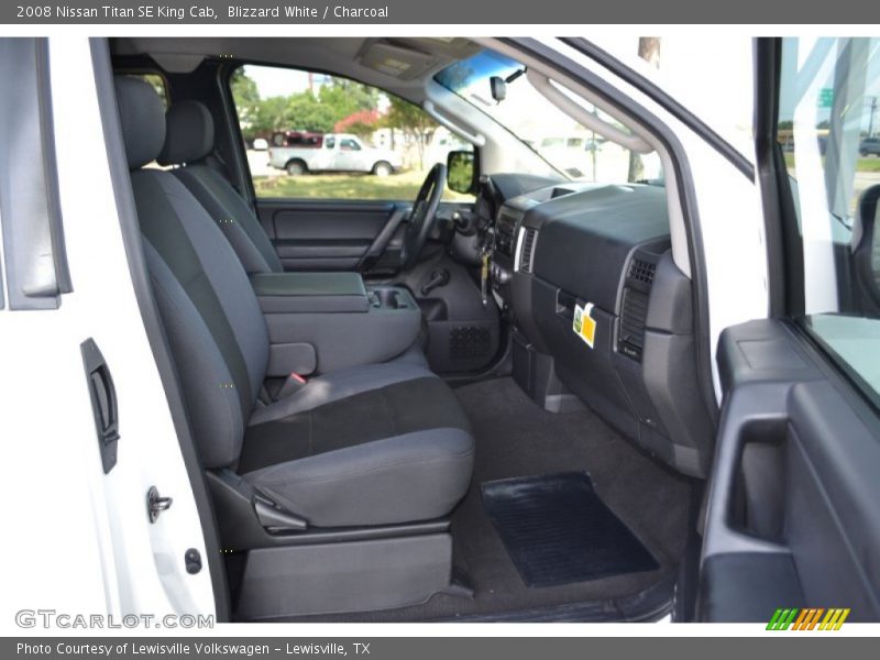 Blizzard White / Charcoal 2008 Nissan Titan SE King Cab