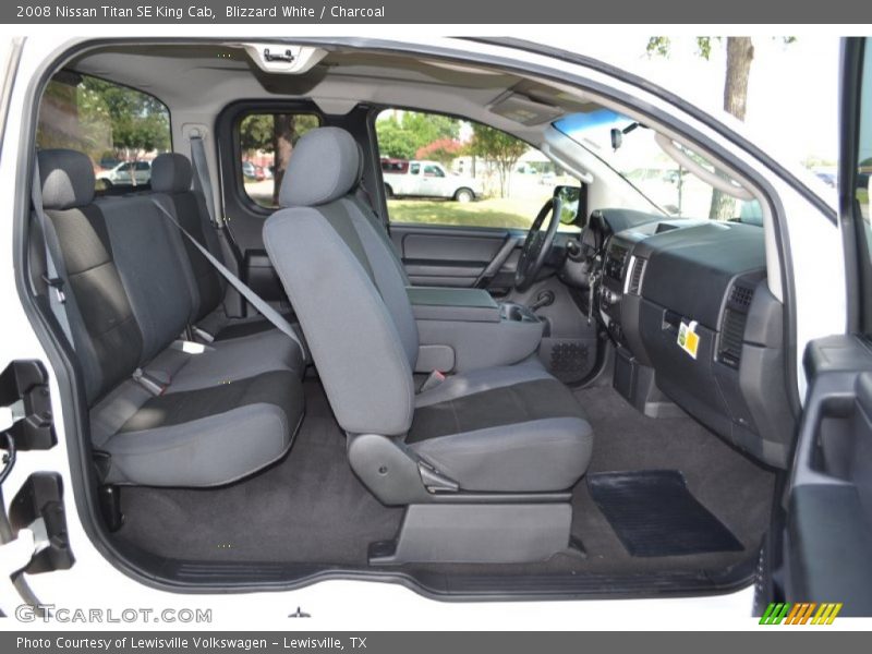 Blizzard White / Charcoal 2008 Nissan Titan SE King Cab