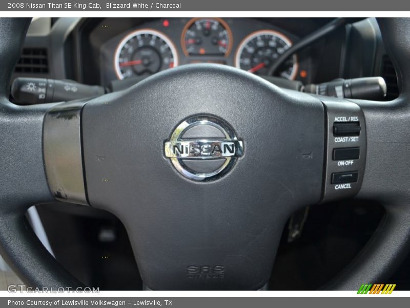 Blizzard White / Charcoal 2008 Nissan Titan SE King Cab