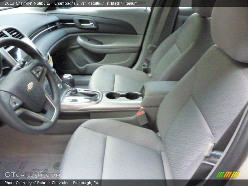 Champagne Silver Metallic / Jet Black/Titanium 2013 Chevrolet Malibu LS
