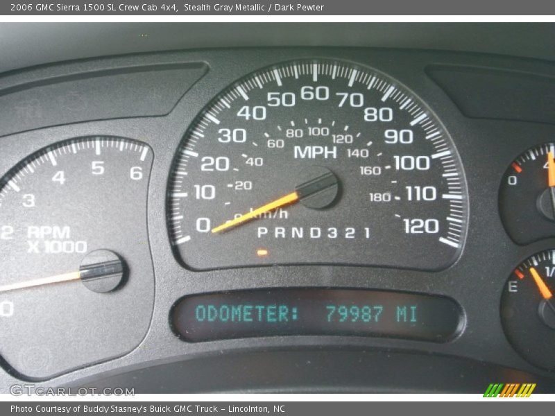 Stealth Gray Metallic / Dark Pewter 2006 GMC Sierra 1500 SL Crew Cab 4x4