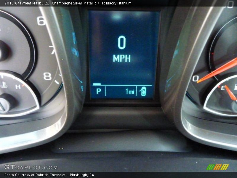 Champagne Silver Metallic / Jet Black/Titanium 2013 Chevrolet Malibu LS