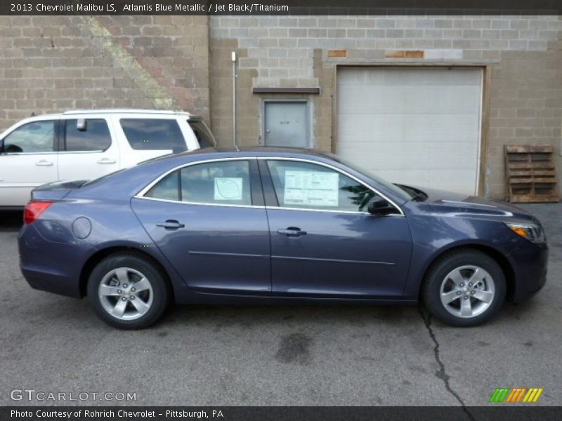Atlantis Blue Metallic / Jet Black/Titanium 2013 Chevrolet Malibu LS
