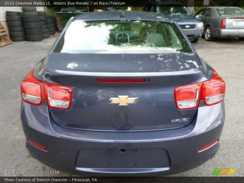 Atlantis Blue Metallic / Jet Black/Titanium 2013 Chevrolet Malibu LS