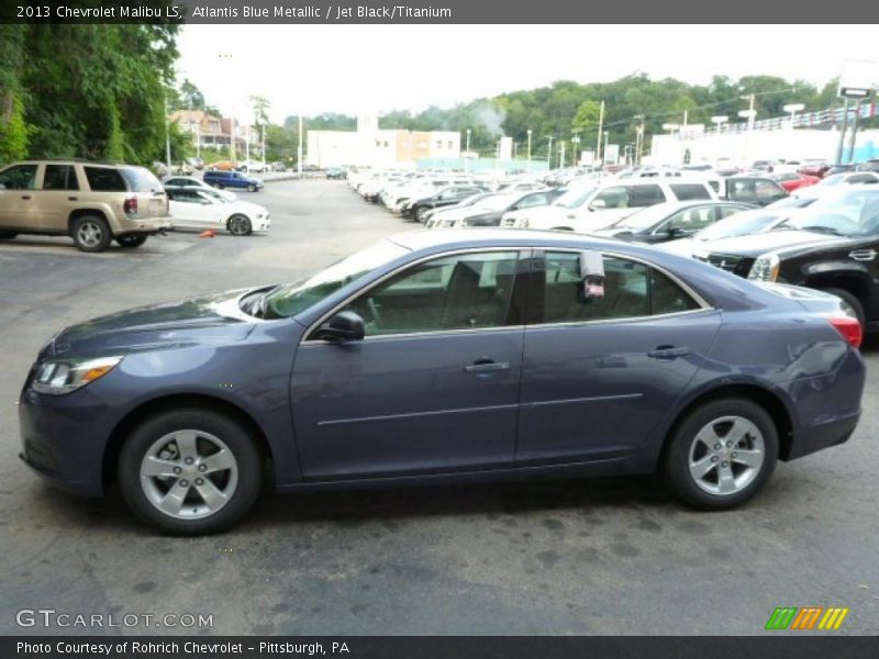 Atlantis Blue Metallic / Jet Black/Titanium 2013 Chevrolet Malibu LS