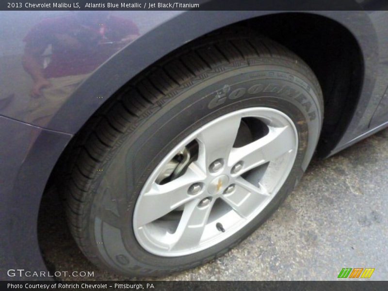 Atlantis Blue Metallic / Jet Black/Titanium 2013 Chevrolet Malibu LS