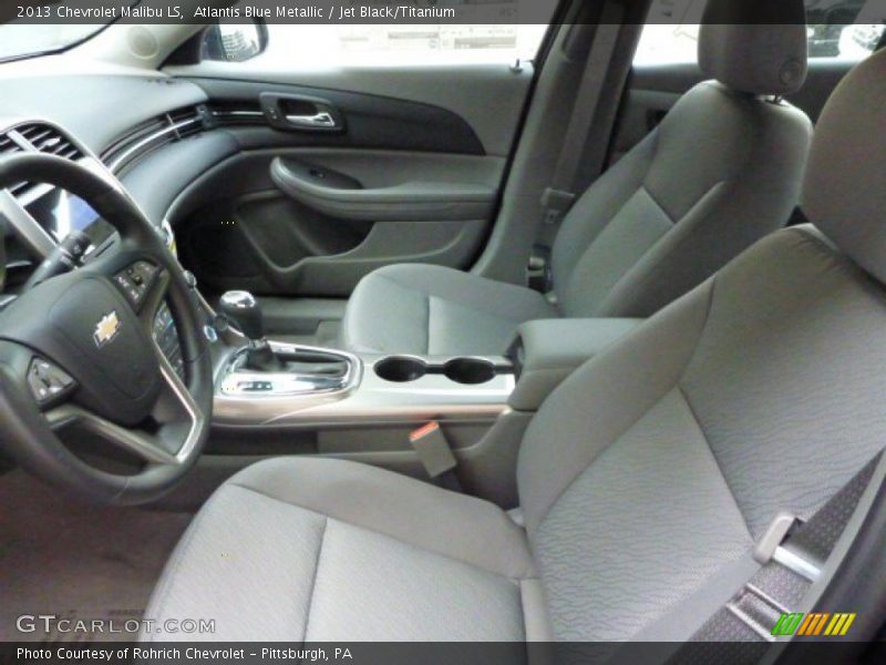 Atlantis Blue Metallic / Jet Black/Titanium 2013 Chevrolet Malibu LS