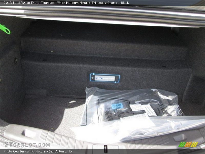 White Platinum Metallic Tri-coat / Charcoal Black 2013 Ford Fusion Energi Titanium
