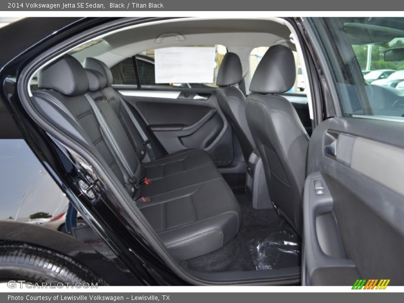 Rear Seat of 2014 Jetta SE Sedan