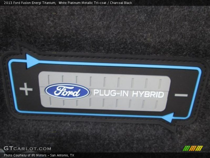 White Platinum Metallic Tri-coat / Charcoal Black 2013 Ford Fusion Energi Titanium