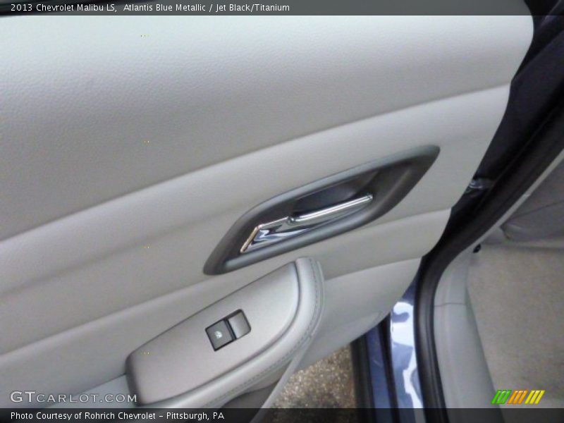 Atlantis Blue Metallic / Jet Black/Titanium 2013 Chevrolet Malibu LS