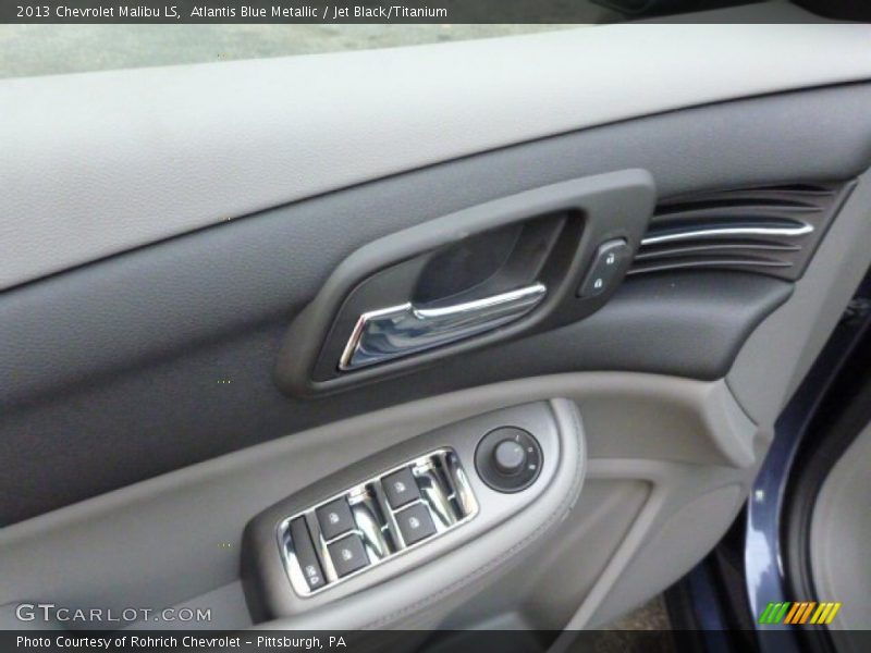 Atlantis Blue Metallic / Jet Black/Titanium 2013 Chevrolet Malibu LS