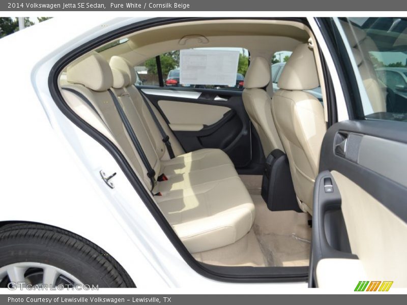 Rear Seat of 2014 Jetta SE Sedan