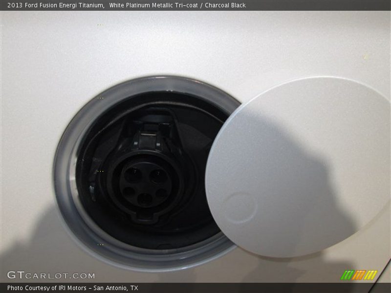 White Platinum Metallic Tri-coat / Charcoal Black 2013 Ford Fusion Energi Titanium