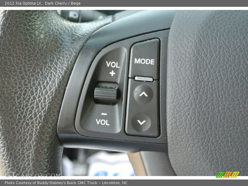 Controls of 2012 Optima LX