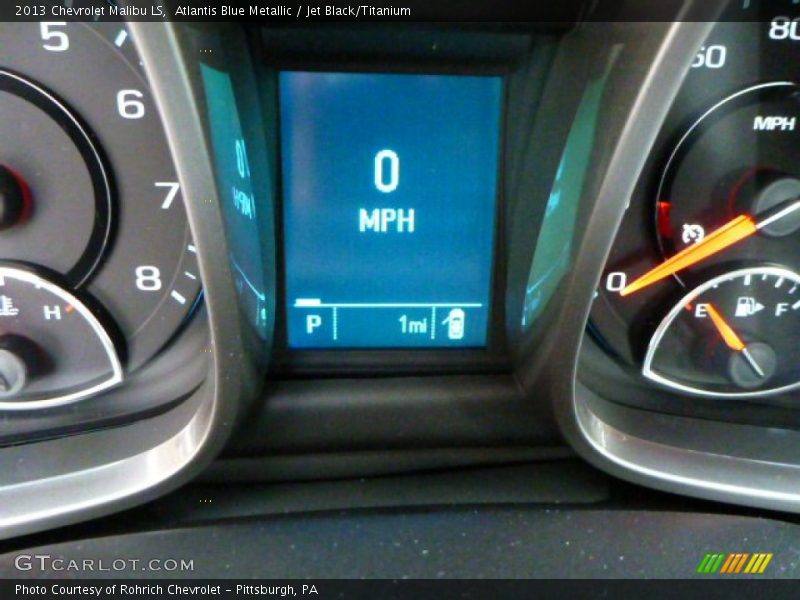 Atlantis Blue Metallic / Jet Black/Titanium 2013 Chevrolet Malibu LS