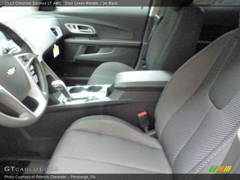 Steel Green Metallic / Jet Black 2013 Chevrolet Equinox LT AWD