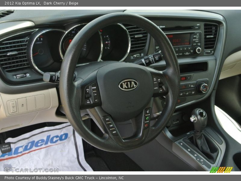 Dark Cherry / Beige 2012 Kia Optima LX