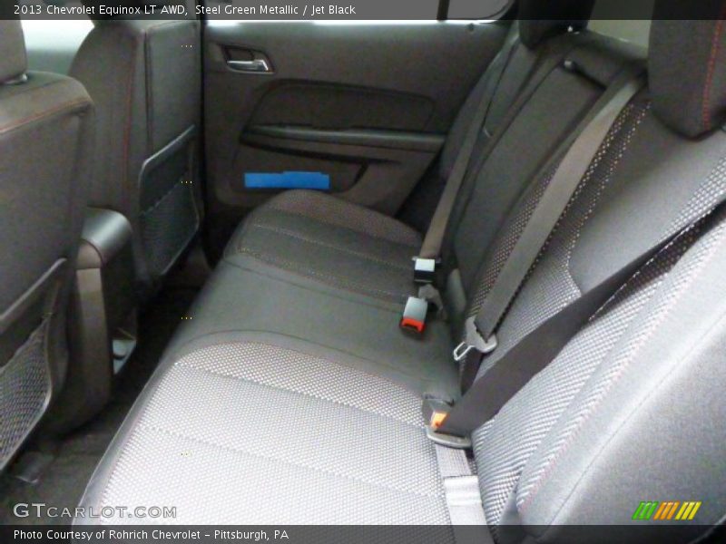 Steel Green Metallic / Jet Black 2013 Chevrolet Equinox LT AWD