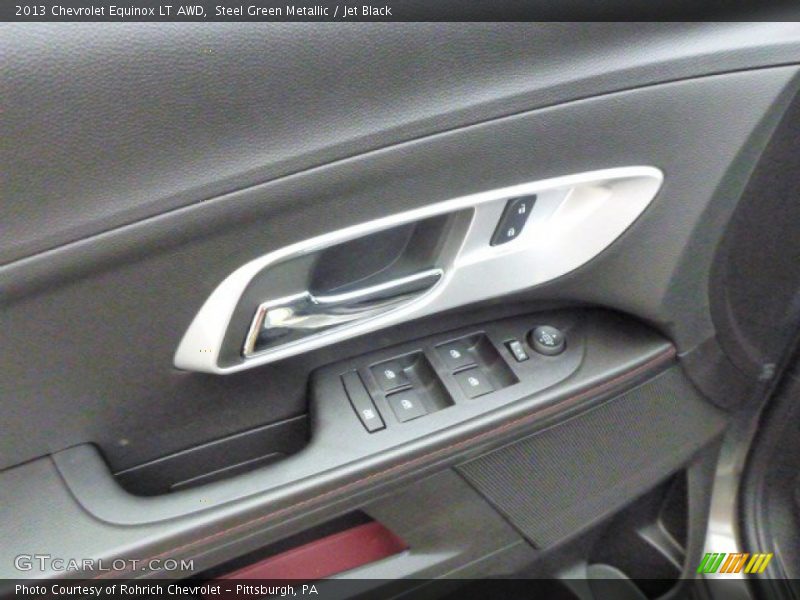 Steel Green Metallic / Jet Black 2013 Chevrolet Equinox LT AWD