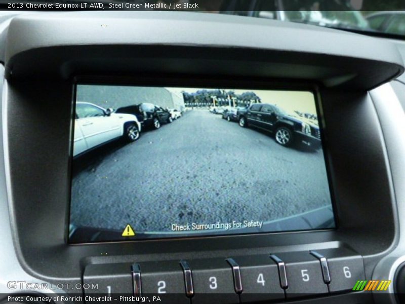 Steel Green Metallic / Jet Black 2013 Chevrolet Equinox LT AWD