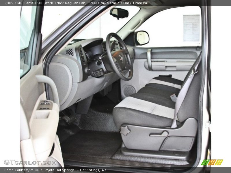 Steel Gray Metallic / Dark Titanium 2009 GMC Sierra 1500 Work Truck Regular Cab
