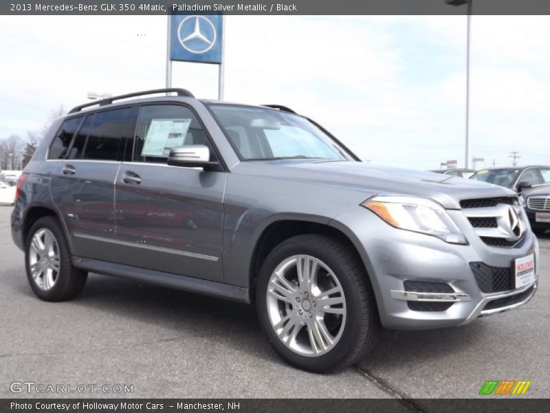 Palladium Silver Metallic / Black 2013 Mercedes-Benz GLK 350 4Matic